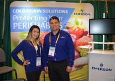 Andrea Perdomo and Andres Toro with Emerson.